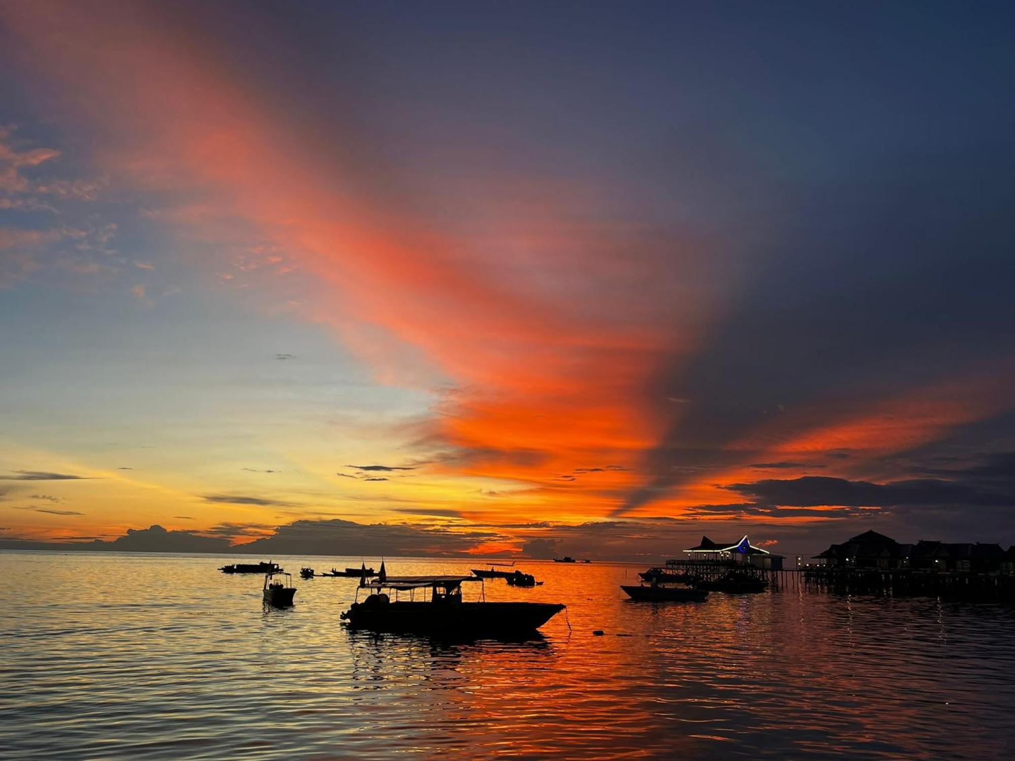 شقة Mabul Backpackers Mabul Island المظهر الخارجي الصورة