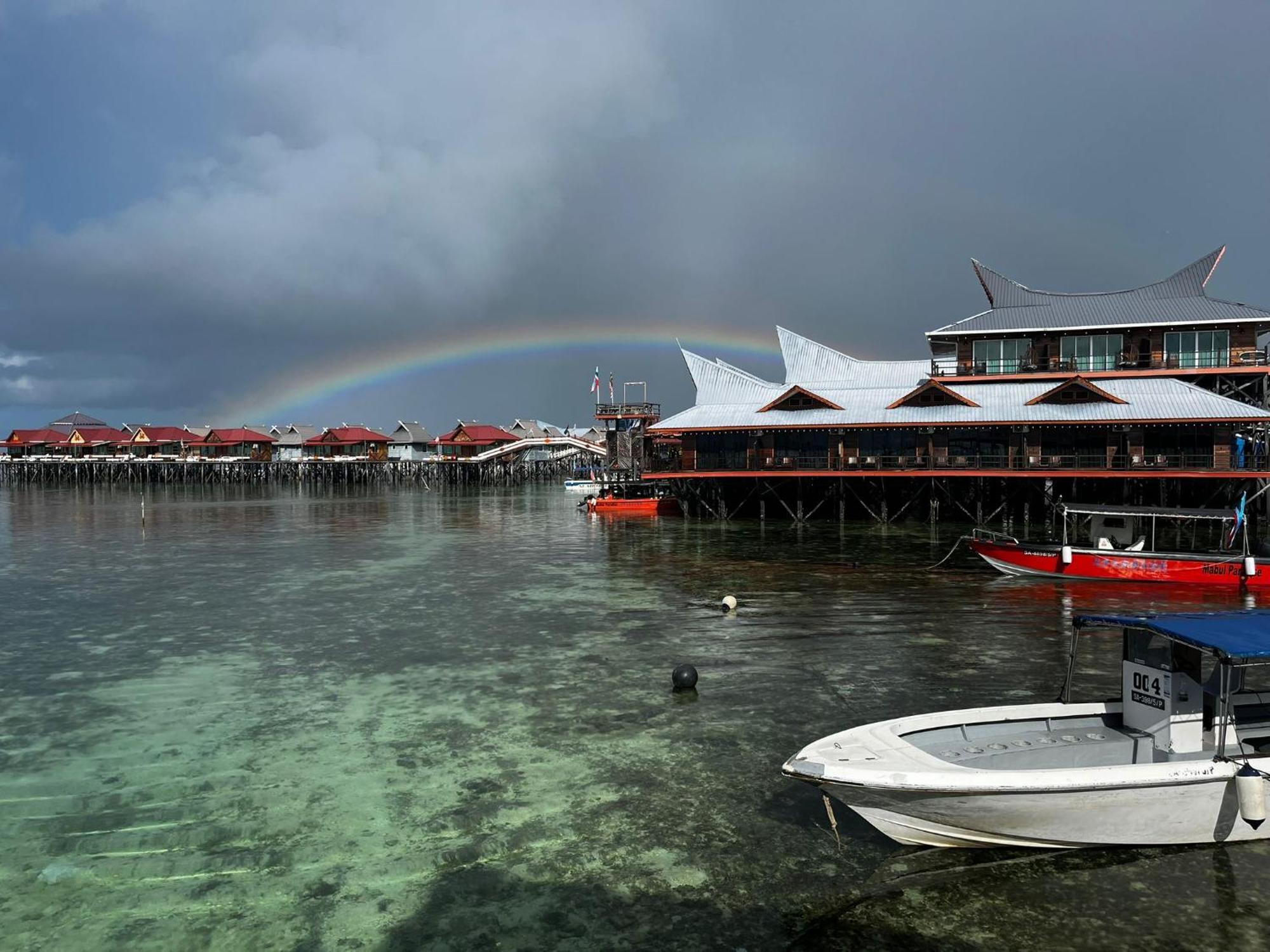 شقة Mabul Backpackers Mabul Island المظهر الخارجي الصورة